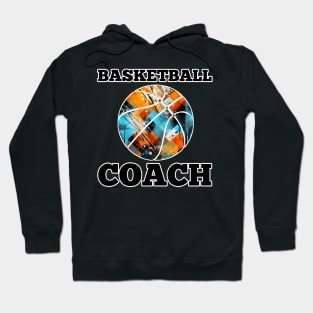 Basketball Coach - Retro Distressed Grunge Hoodie